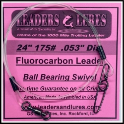 175# 24" Fluorocarbon Leader .053" Dia